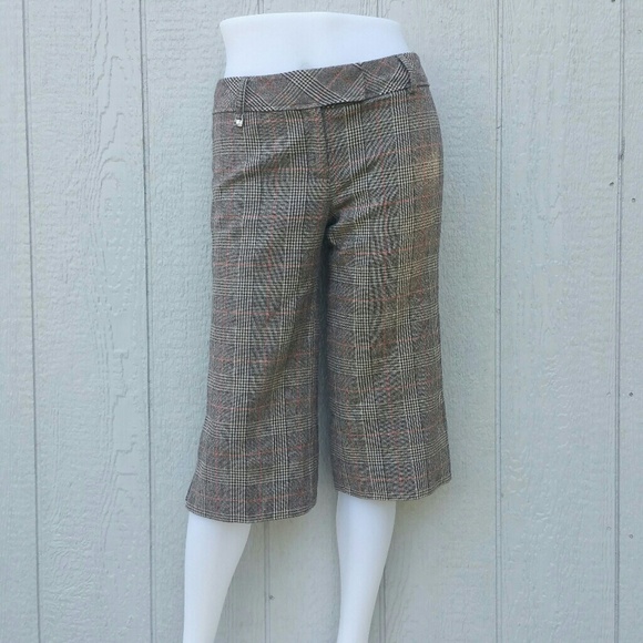 plaid gaucho pants
